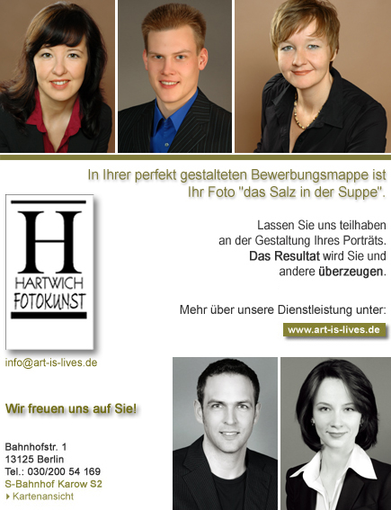 Fotograf f&uuml;r professionelle Bewerbungsfotos in BerlinFaceland