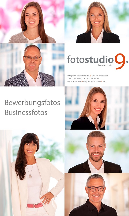 Fotograf für professionelle Bewerbungsfotos in Wiesbadenfotostudio 9